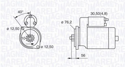 MAGNETI MARELLI 063521204060 -  Стартер
